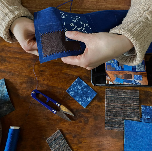 Detailed embroidery on eco-friendly canvas handbag