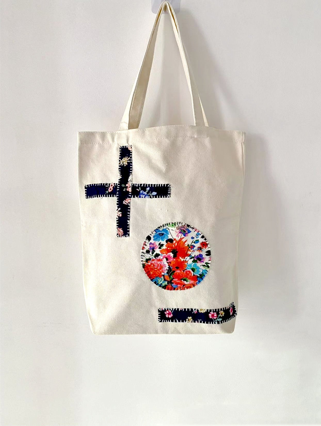 Durable Handmade Canvas Bag for Shopping and Casual Outings