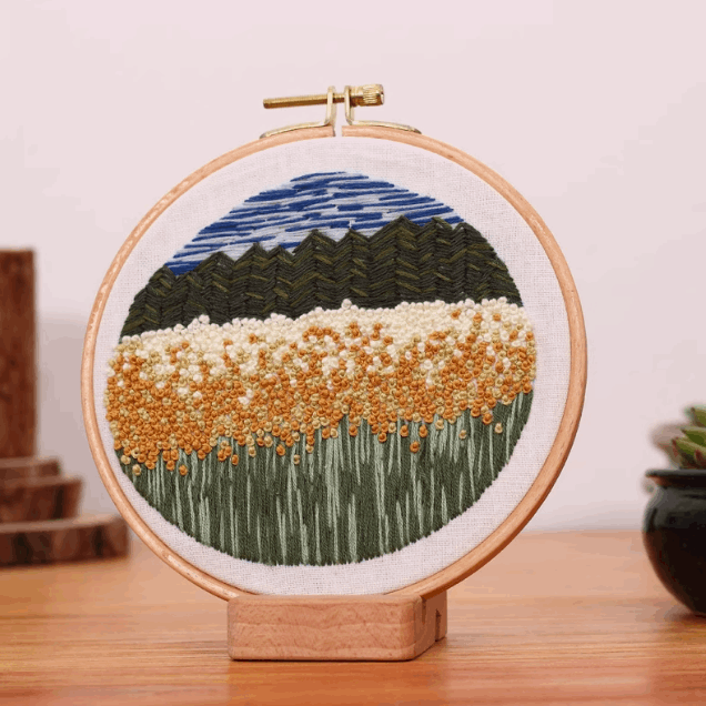 DIY embroidery flower patches for decorating bags and clothes