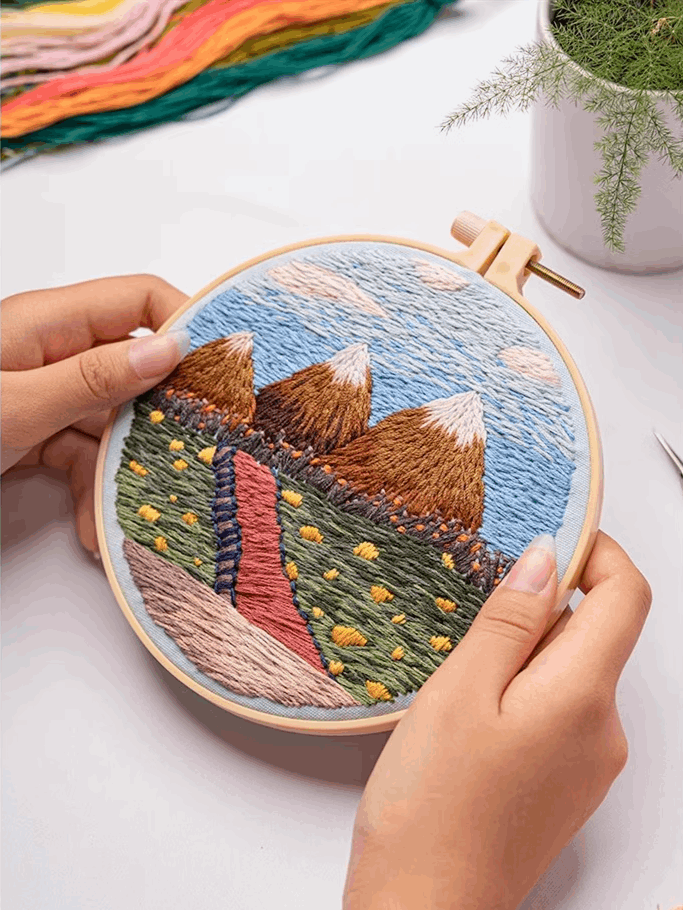 Beautiful Scenic Embroidery Patterns for DIY Crafts