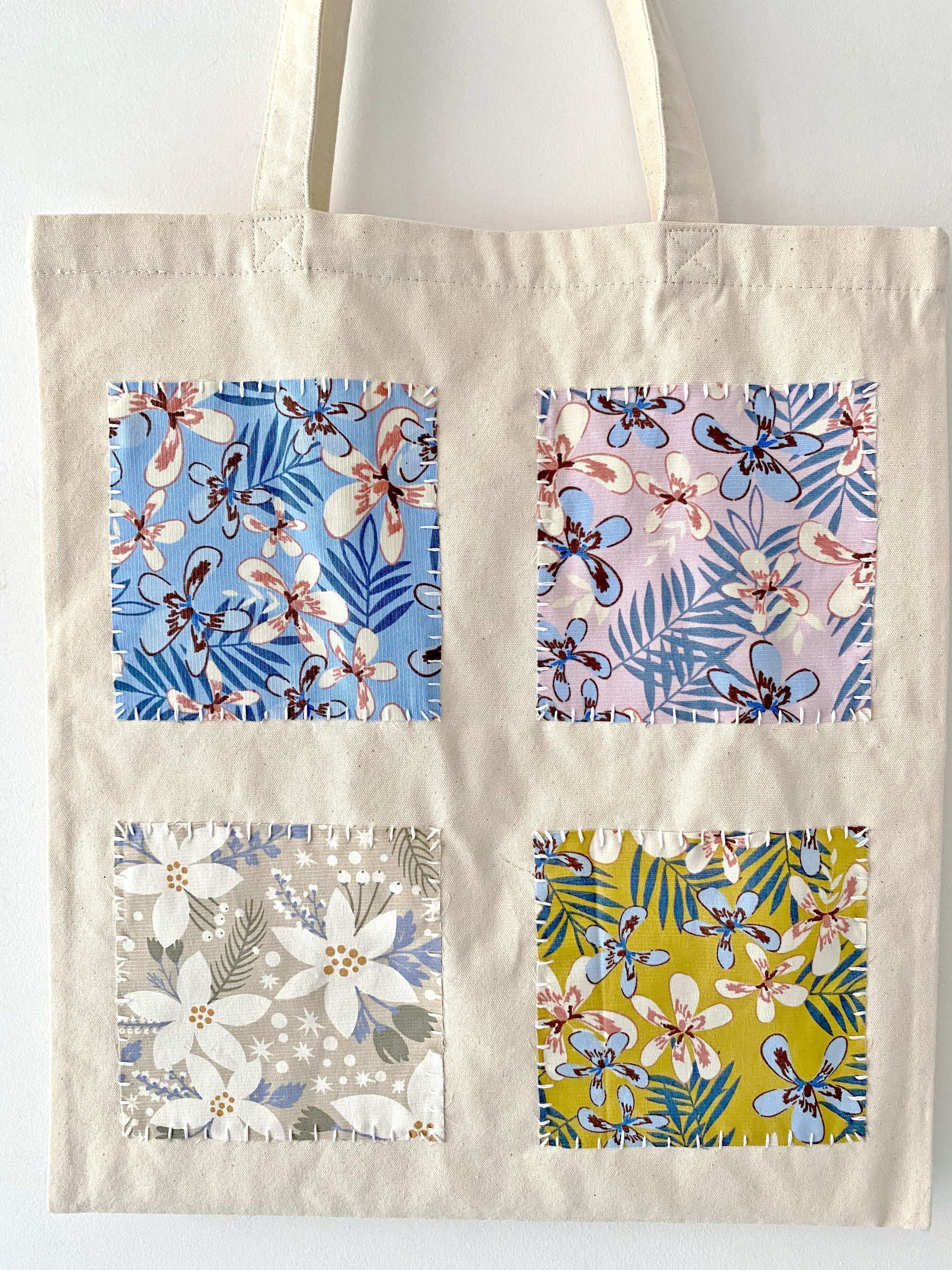 Handmade DIY Boho Patchwork Tote Bag