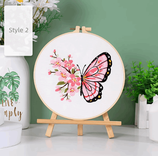 Decorative Hand Embroidery Patch for DIY Cushion Covers