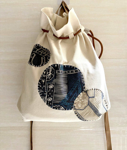 Personalized Durable Tote Bag with Customizable Sewing Patterns for Shopping and Travel