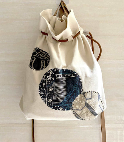 Stylish and Functional Women's Backpack Featuring Unique DIY Hand-Stitched Quilt Patterns