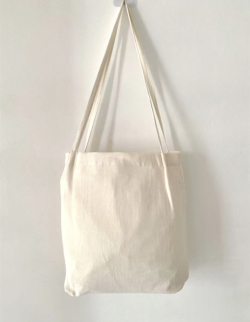 Eco-friendly and Durable Cotton Linen Tote Bag with DIY Handmade Embroidery for Sustainable Fashion