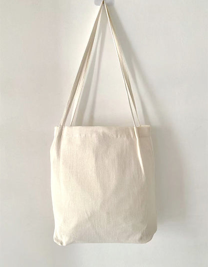 Eco-friendly and Durable Cotton Linen Tote Bag with DIY Handmade Embroidery for Sustainable Fashion