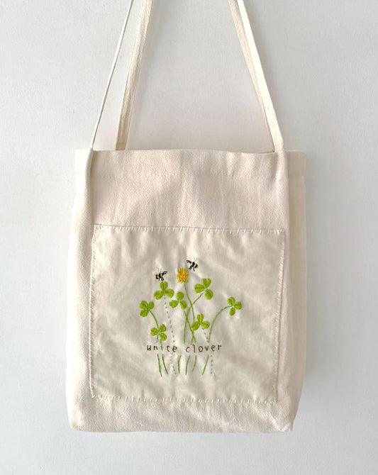 Handcrafted Eco-Friendly Cotton Totes with Embroidery Art