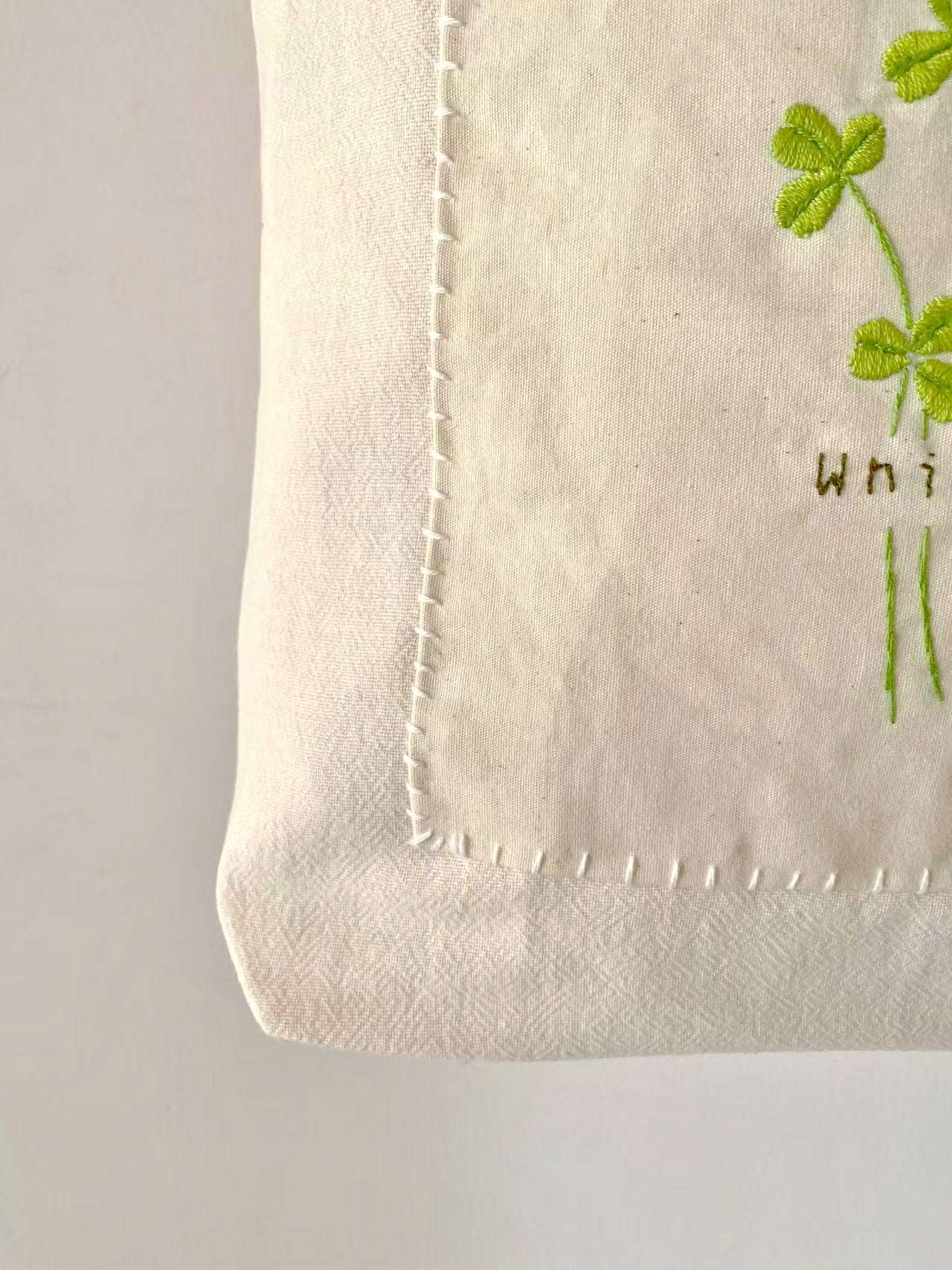 Sustainable Travel Tote Bag with Handmade Embroidery for Women