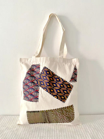 Durable DIY Hand-Sewn Canvas Bag For Shopping And Travel