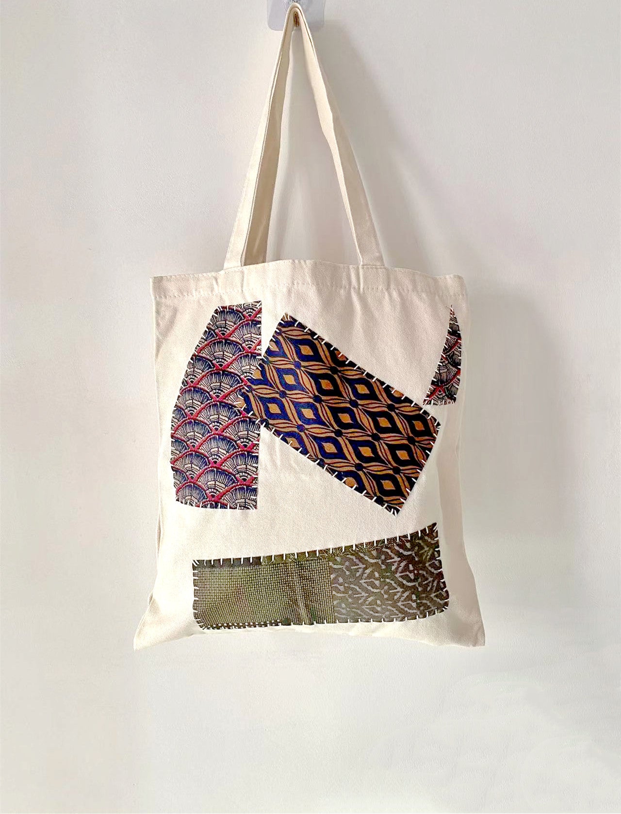 Large Capacity Canvas Bag for Shopping and Travel with Handcrafted Details