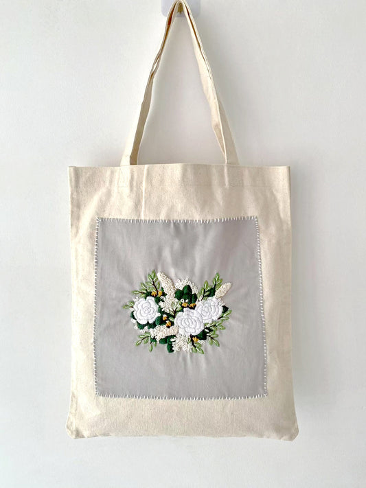 Personalized DIY Embroidered Cotton Shoulder Bags