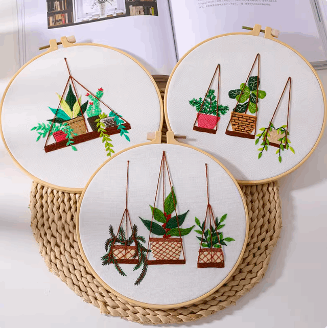 artistic custom embroidery artwork for home decor