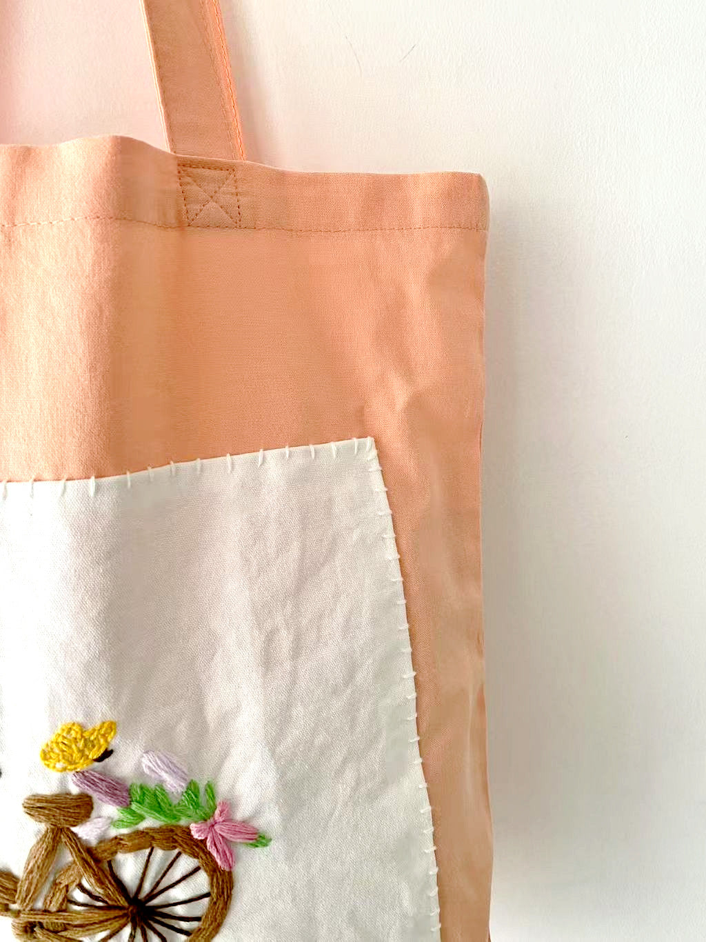 Large Capacity Eco-Friendly DIY Hand Embroidered Tote Bag