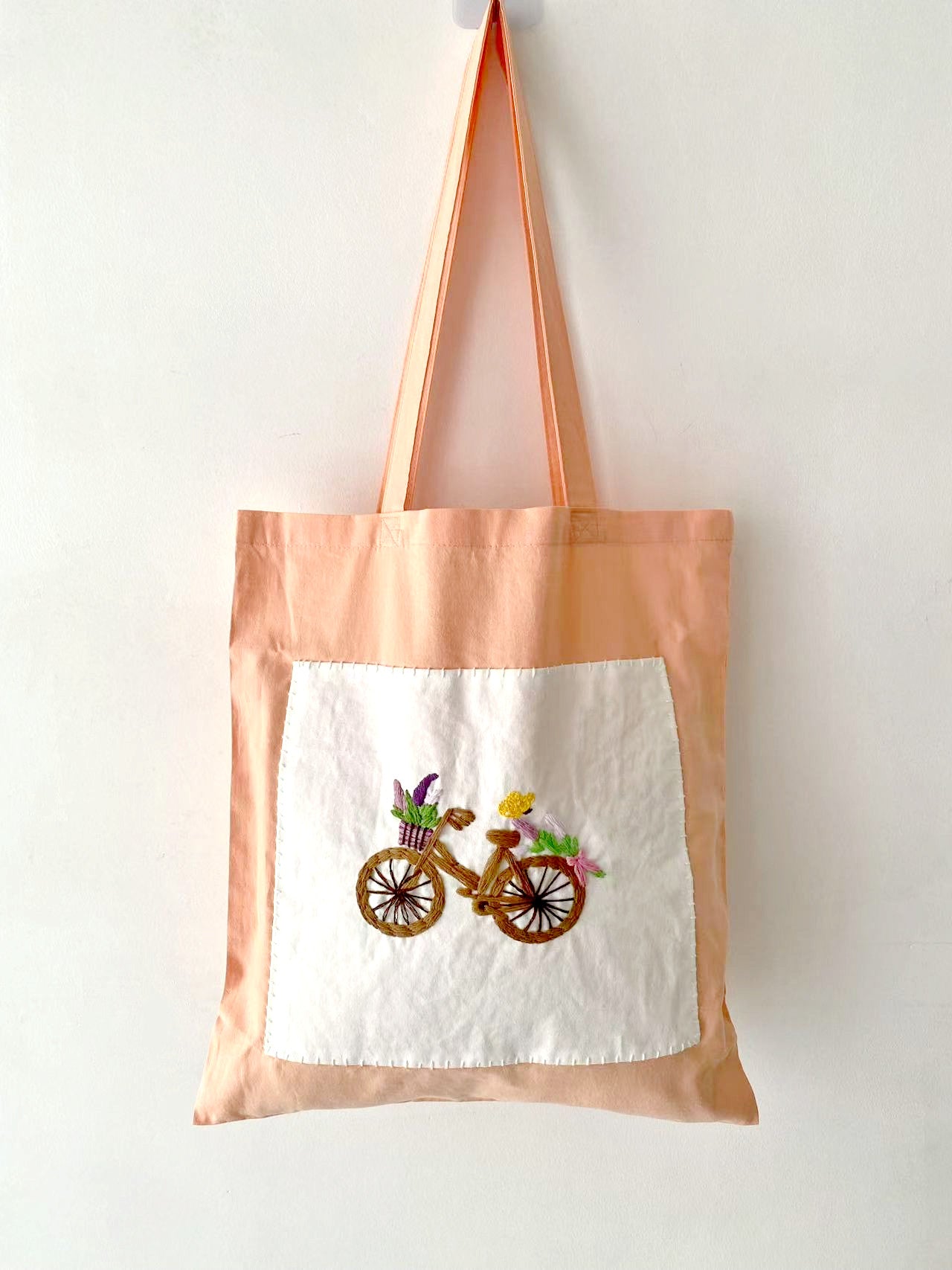 Minimalist Eco-Friendly Embroidery Canvas Tote Bag