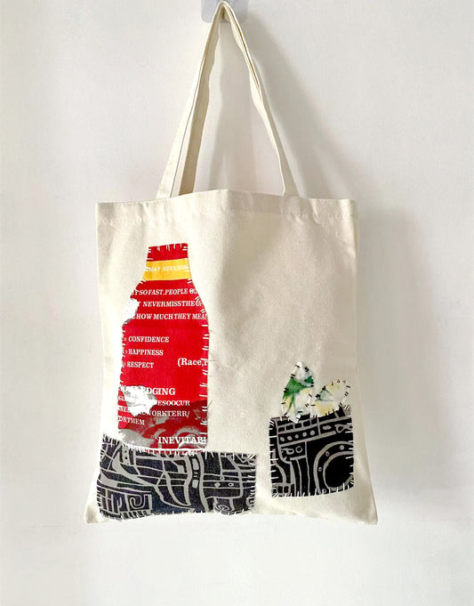 Artistic DIY Canvas Tote Bag for Craft Enthusiasts