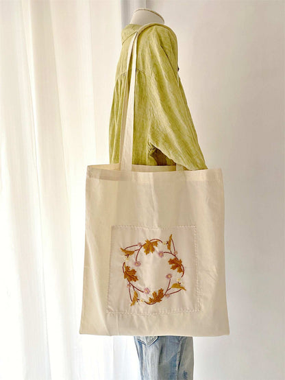 Stylish Boho Chic Embroidered Tote Bag For Shopping, Traveling, And Streetwear