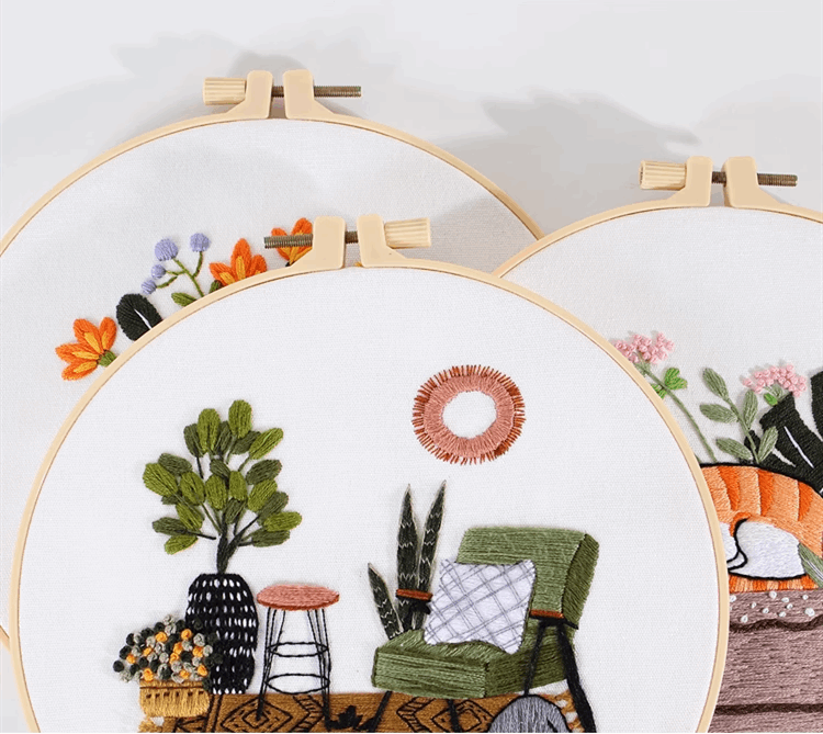 Cute Cat Embroidery Piece For Handmade Bag Embellishment