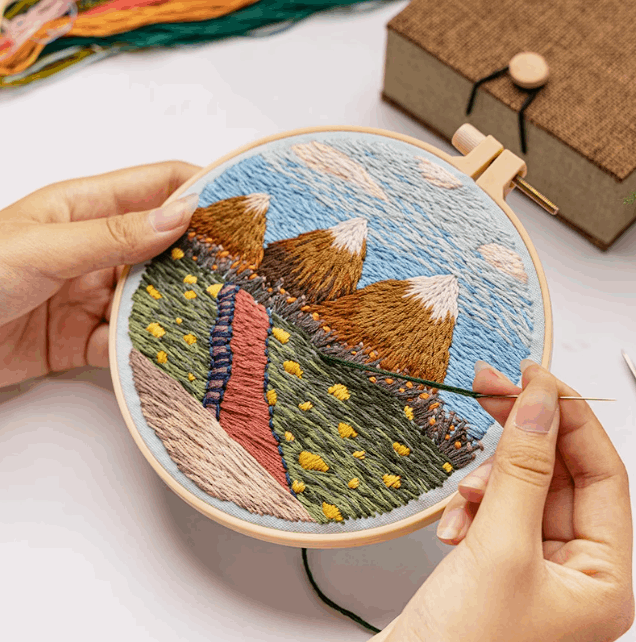 Embroidery Artwork for Wall Hanging and Gifts
