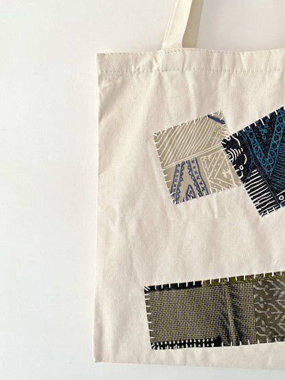 French countryside-style quilted eco tote