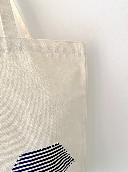 Unique Hand Sewn Canvas Tote Gift for Women Who Love Artistic Bags