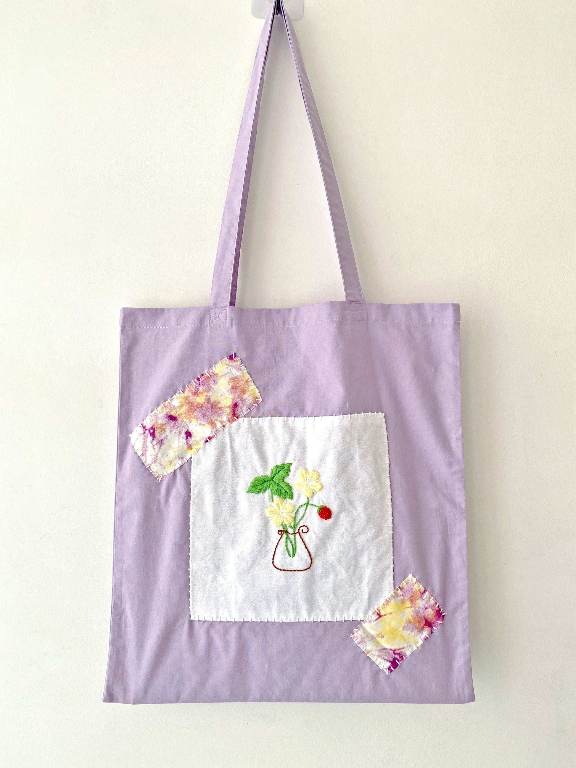 Slow Fashion Embroidered Cotton Shoulder Bag