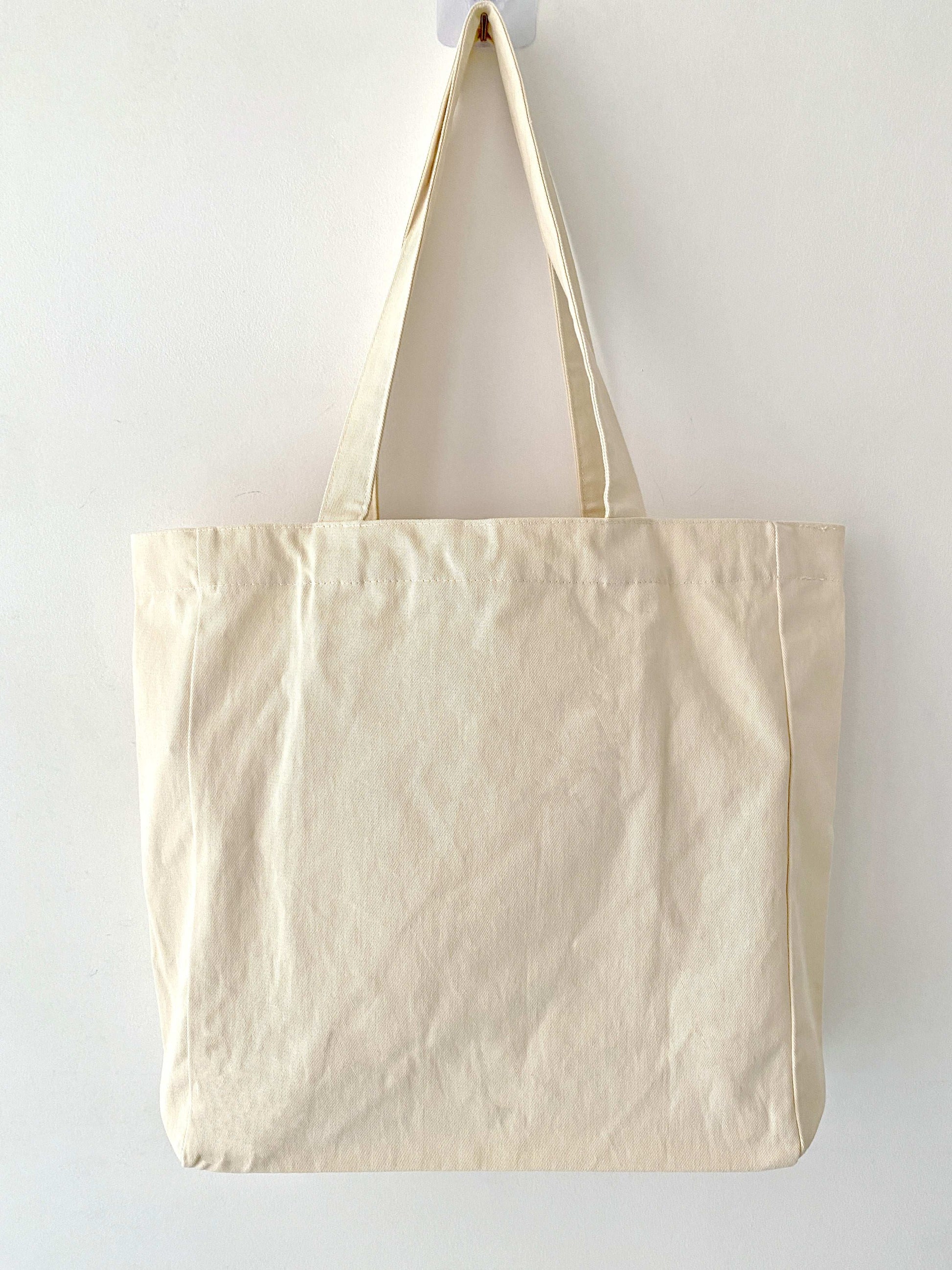 Large Capacity DIY Patchwork Canvas Tote Bag for Shopping, Work, and Travel
