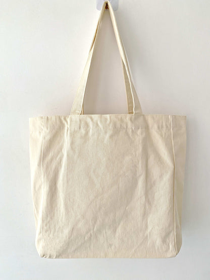 Large Capacity DIY Patchwork Canvas Tote Bag for Shopping, Work, and Travel