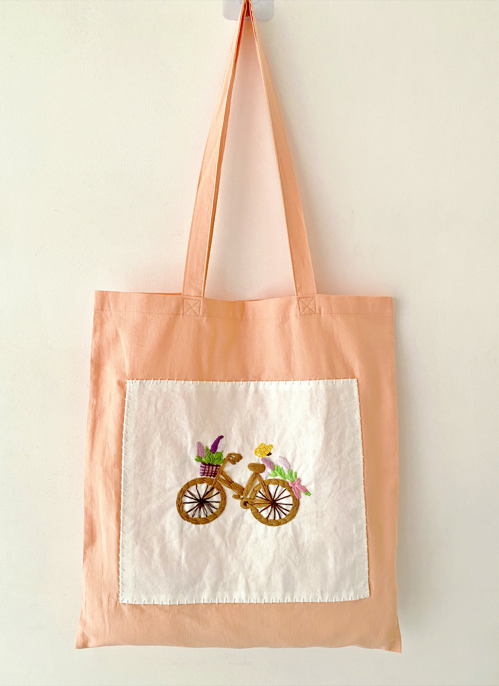 Best reusable cotton DIY embroidered bag for sustainable lifestyle