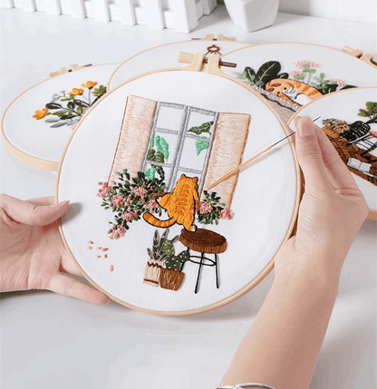 Handcrafted Cat Embroidery Patch For Bag Decoration
