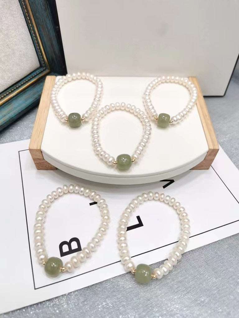 Handcrafted Pearl Bracelet woyaza