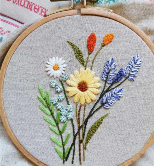 Floral Embroidery Patches