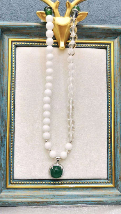 Handmade Jade Pendant Necklace woyaza