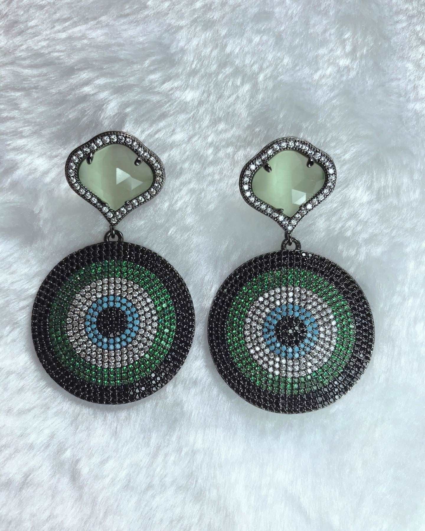 Handmade Opal Stud Earrings woyaza