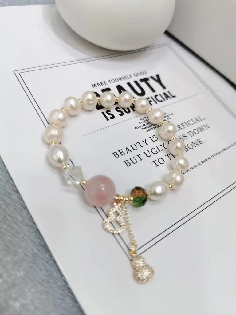 Handmade Pearl Bracelet woyaza