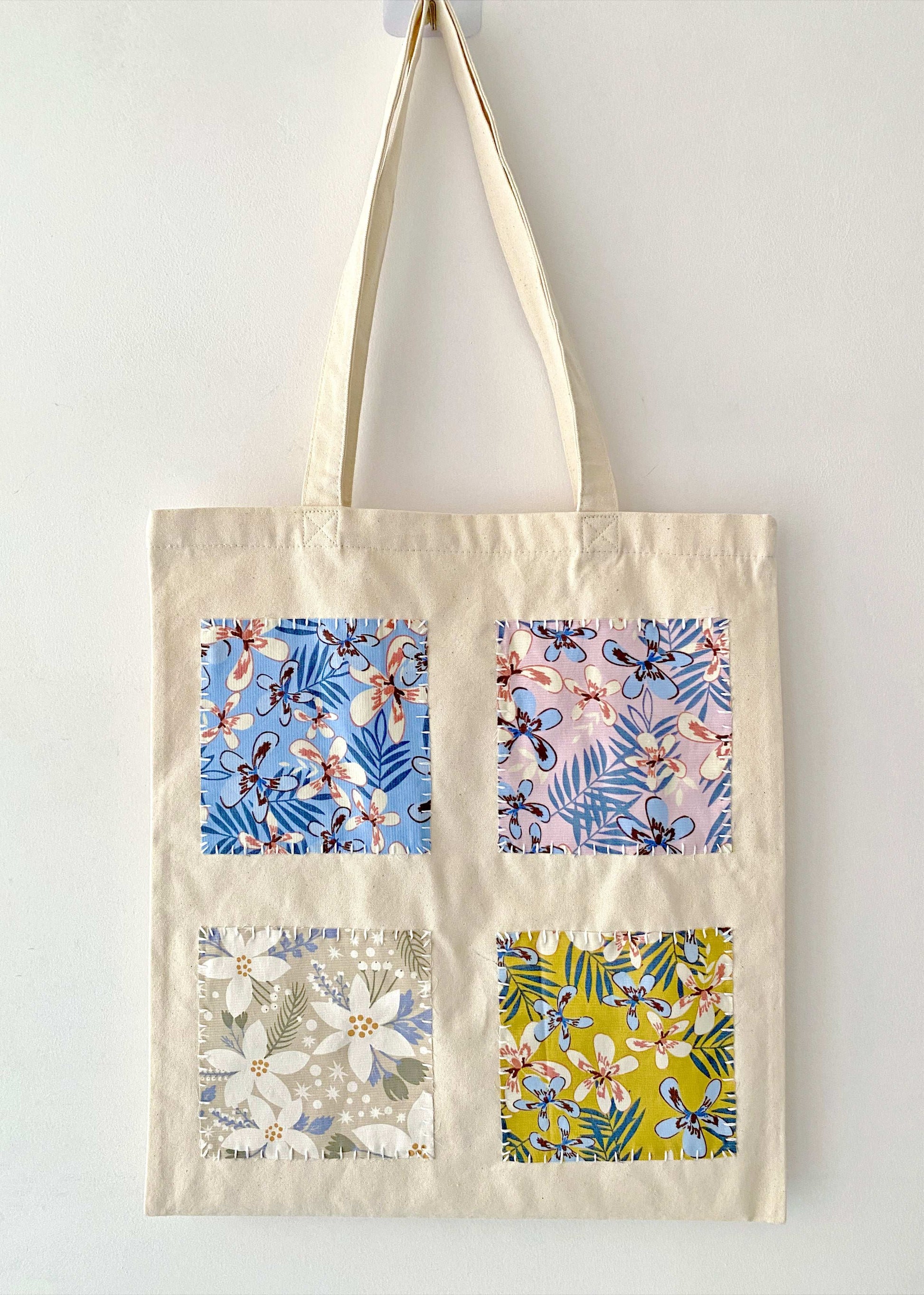 Handcrafted Patchwork Tote for Cottagecore Aesthetic