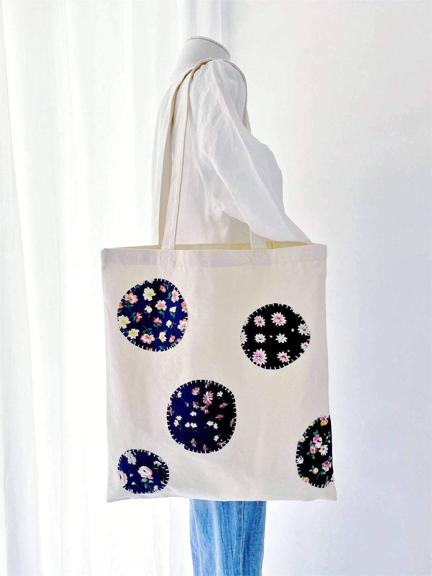 cotton canvas tote for women who enjoy artistic slow mornings