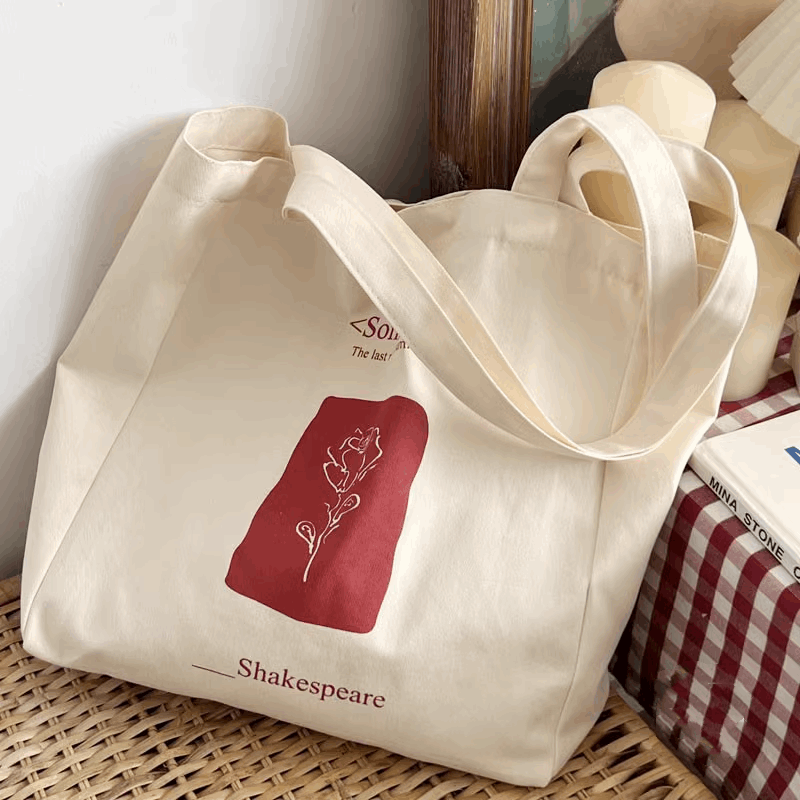 Personalized Embroidery Tote Bag for Shopping and Craft Projects