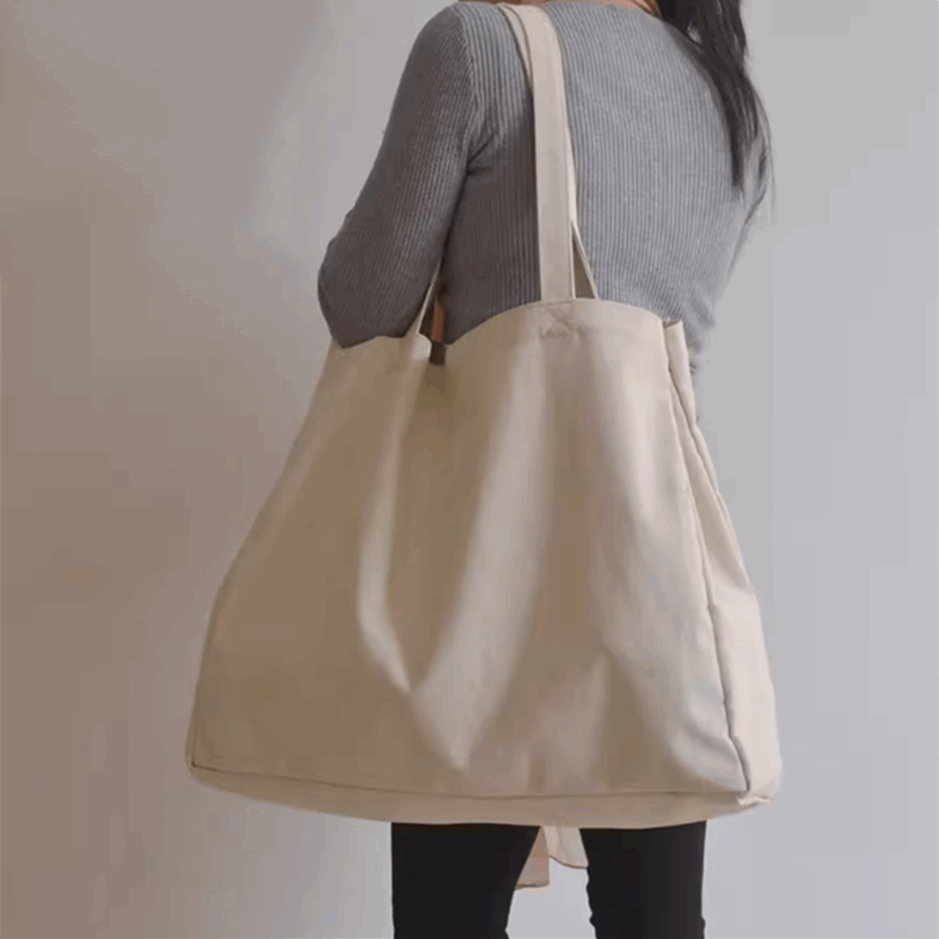 Personalized Hand-Stitched Patchwork Canvas Tote Bag with Spacious Interior