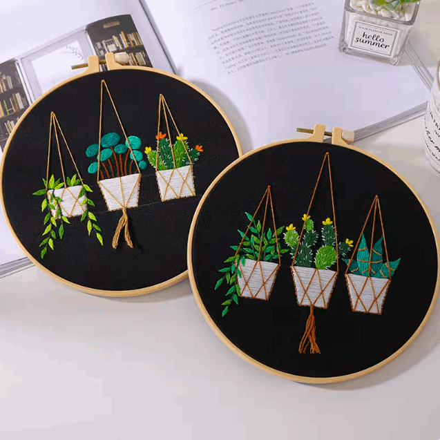 one of a kind hand embroidered art for gifting