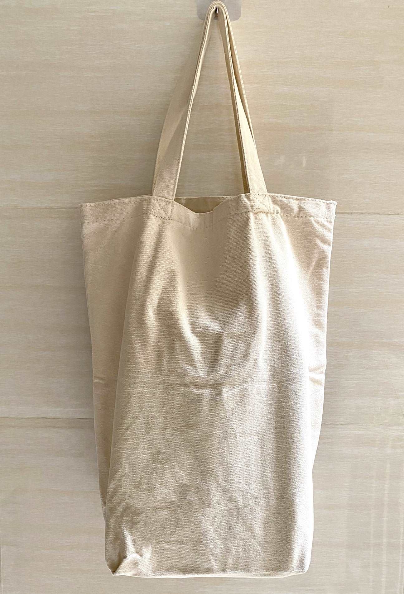 Large Capacity DIY Patchwork Canvas Tote for Daily Shopping Needs