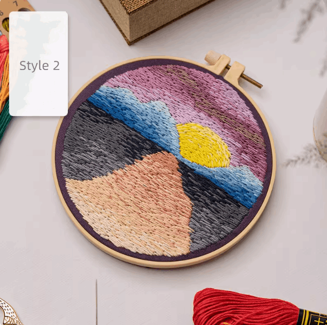 Personalized Scenic Embroidery for Room Decorations