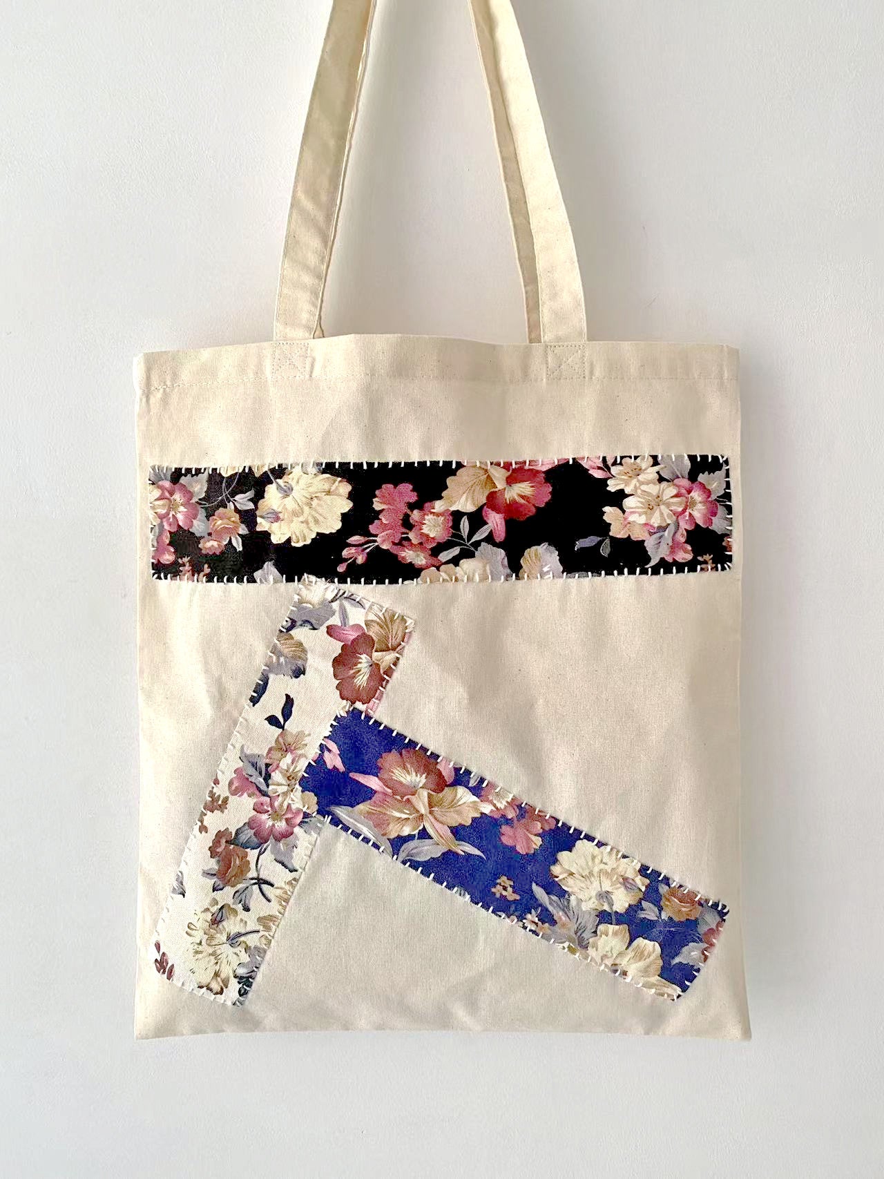 Vintage-Inspired DIY Handmade Patchwork Tote Bag