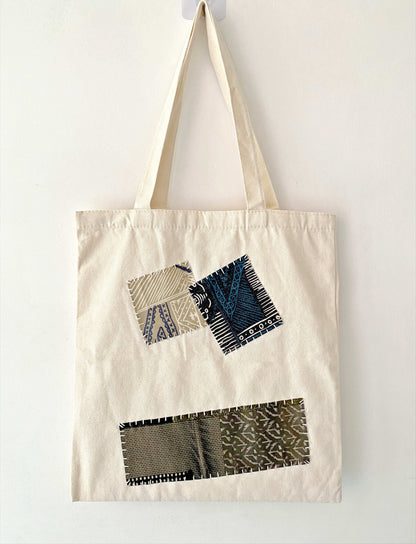 Artistic tote bag for book fairs and craft markets