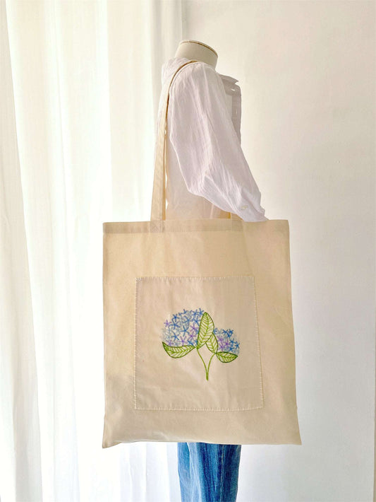eco minimalist embroidered tote for modern women