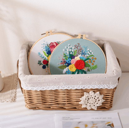 beautiful embroidered bouquet for creative gift ideas