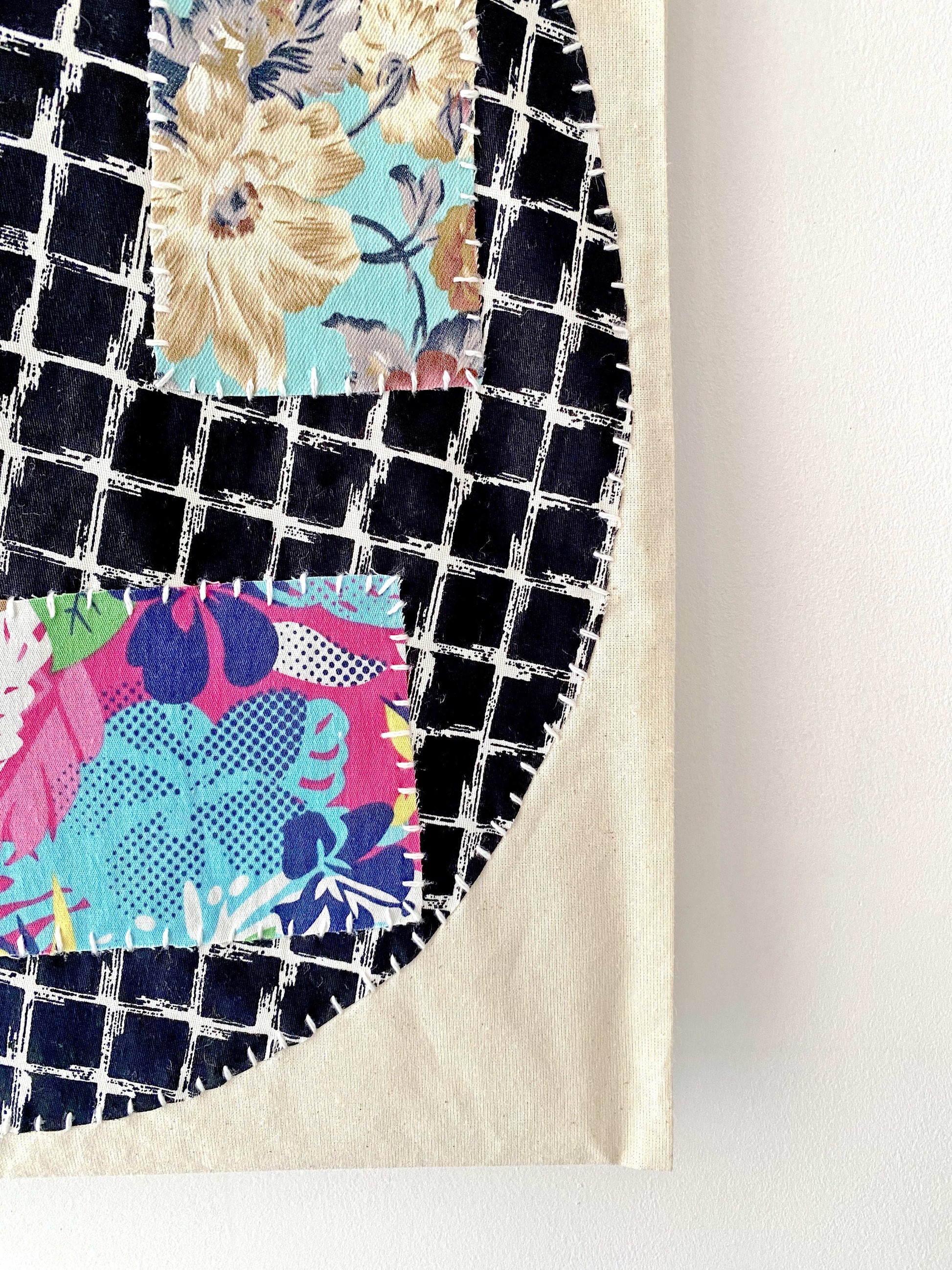 Aesthetic DIY Handmade Patchwork Shoulder Bag for Slow Fashion Fans