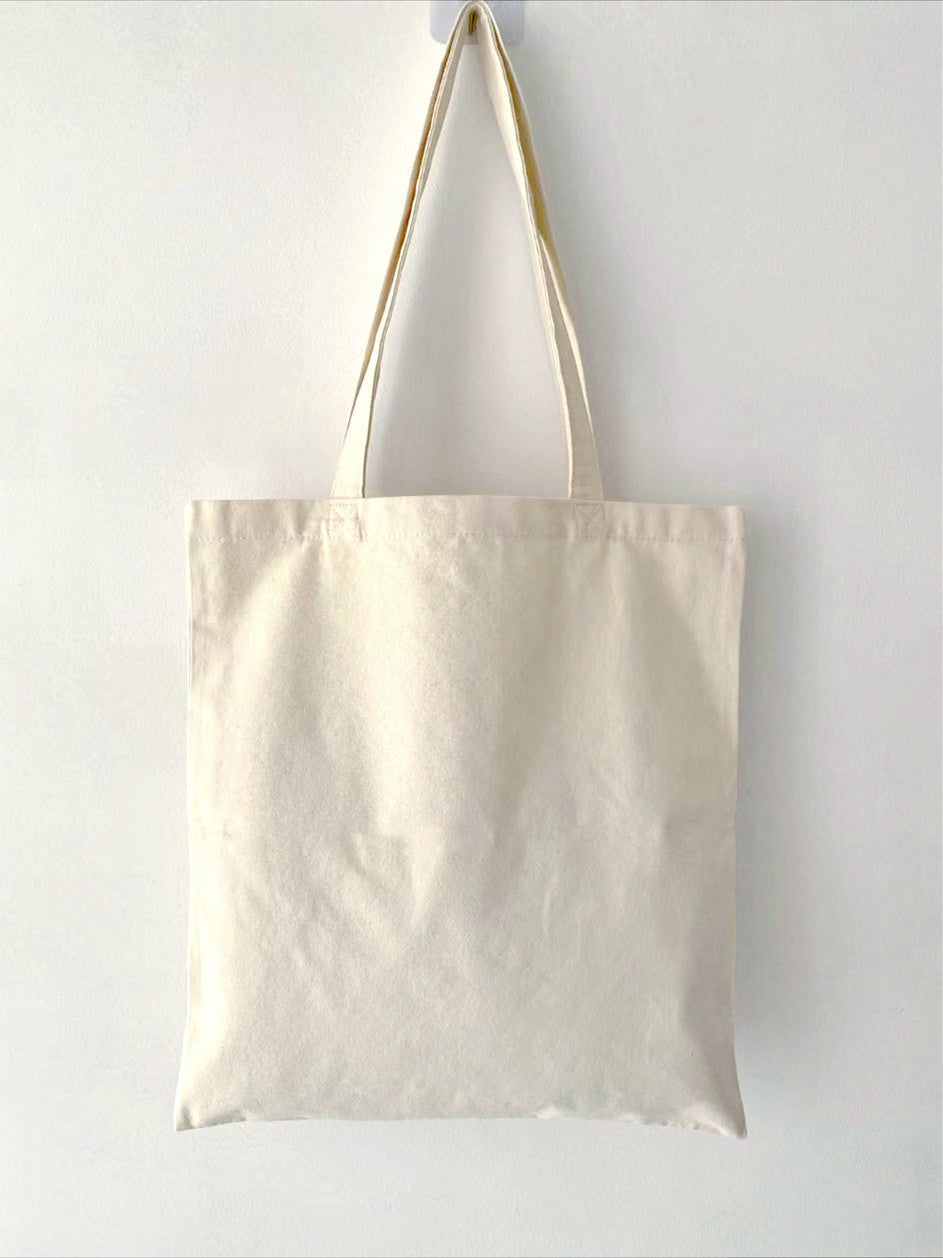 stylish eco cotton canvas tote for brunch dates and coffee runs