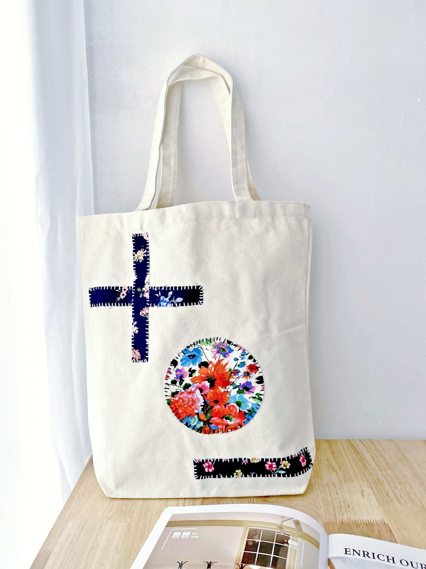 artisanal fabric tote that complements mindful wardrobe choices