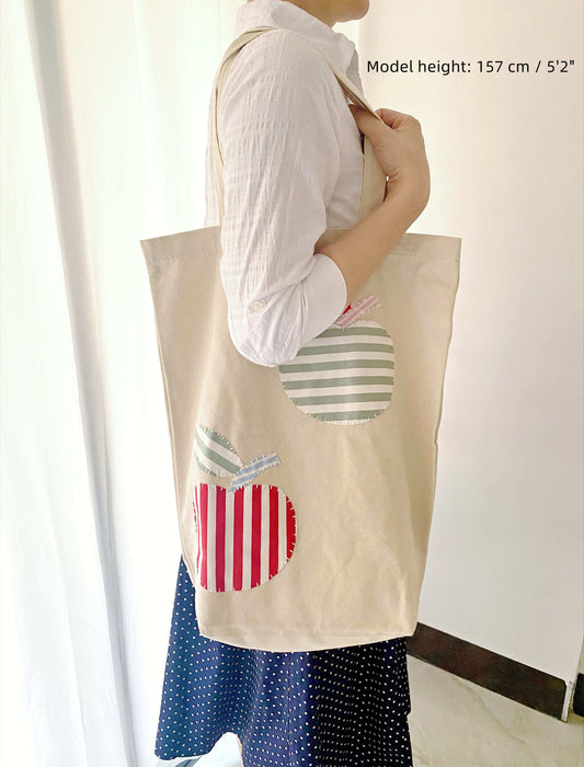 handmade quilt-style canvas bag for slow living