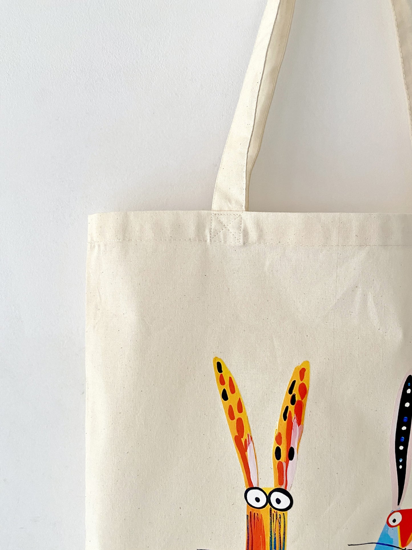 artistic cotton tote for sustainable fashion